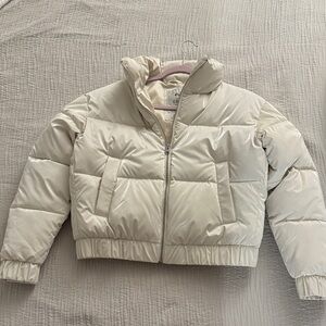 Abercrombie Ultra Mini Puffer in Ivory